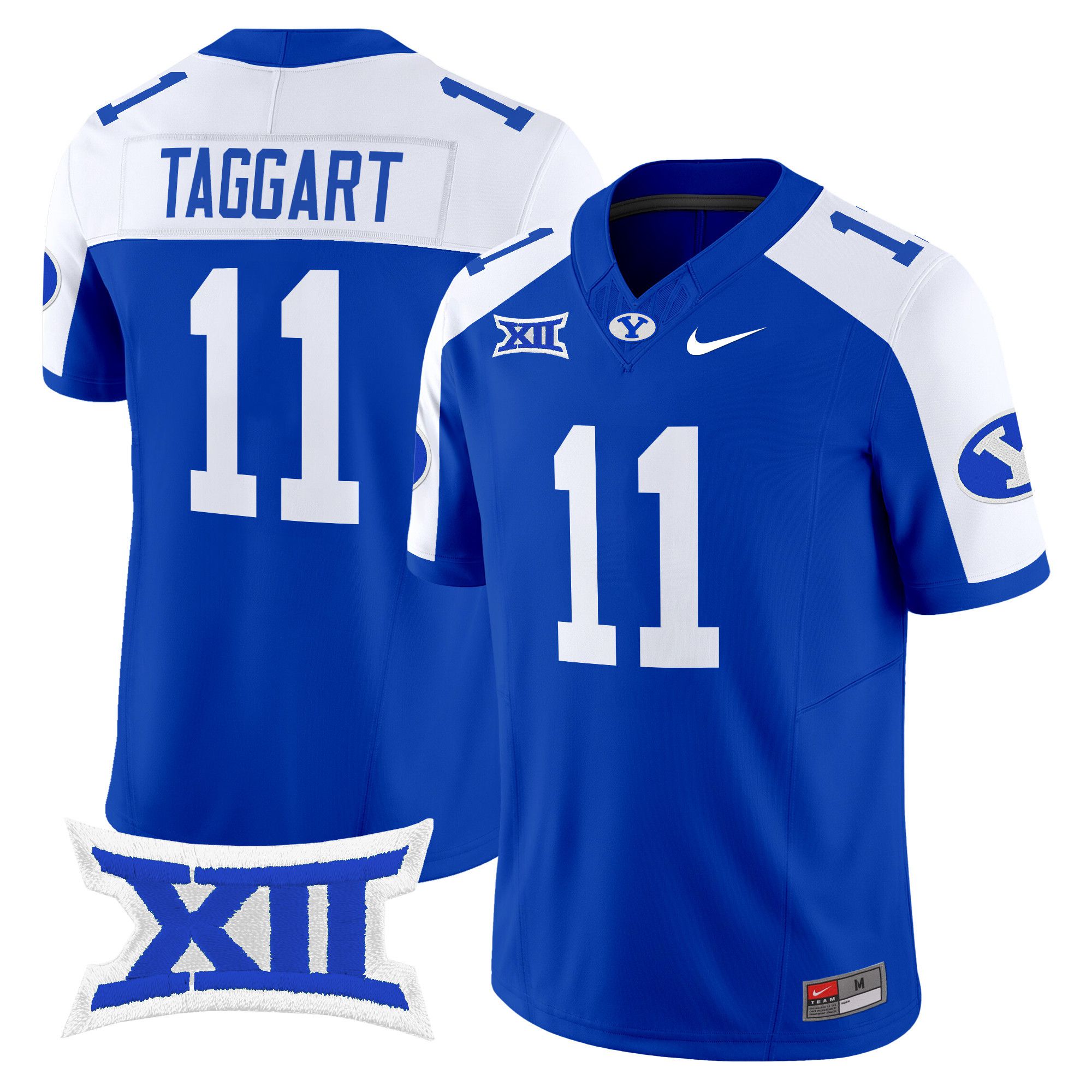 Men BYU Cougars #11 Taggart Blue Nike 2024 Vapor Limited NCAA Jersey